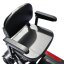 Electric four-wheeled cart RACCEWAY® FOLD, burgundy