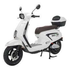 Electro Scooter RACCEWAY® FREE, blanco