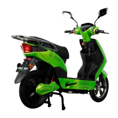 Electric scooter RACCEWAY® E-FICHTL®, light green metallic, without battery