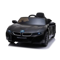 Coche eléctrico para niños BMW i8 Coupé negro/negro