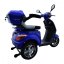 Electric three-wheel scooter RACCEWAY® VIA-MS09, blue-glossy