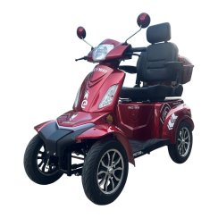 Vehículo eléctrico de cuatro ruedas RACCEWAY® STRADA LUX, rojo