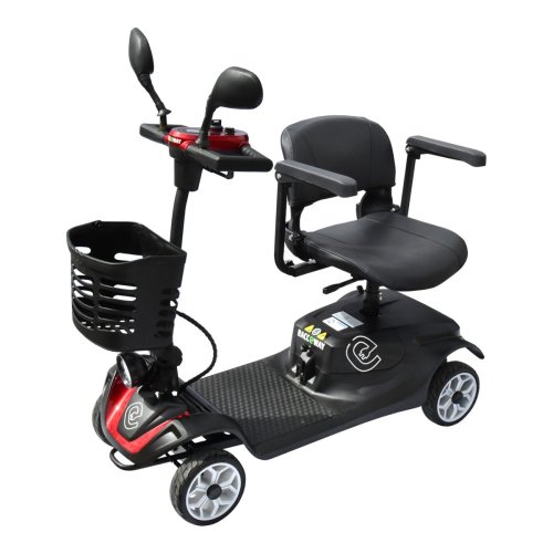 Electric four-wheeled cart RACCEWAY® SOLID, black