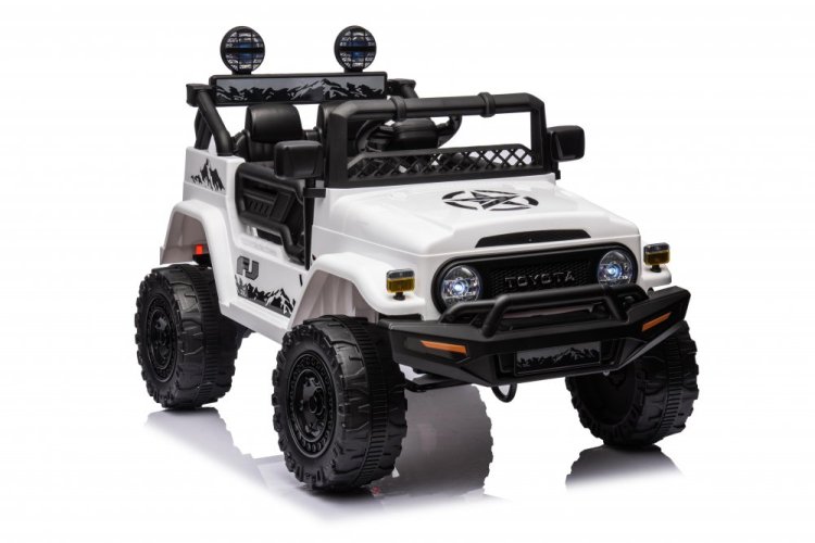 Coche eléctrico infantil Toyota FJ Cruiser blanco