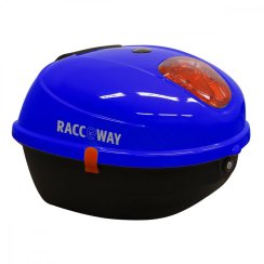 Stražnji kovčeg za električni skuter RACCEWAY® CENTURY, plavi sjajni