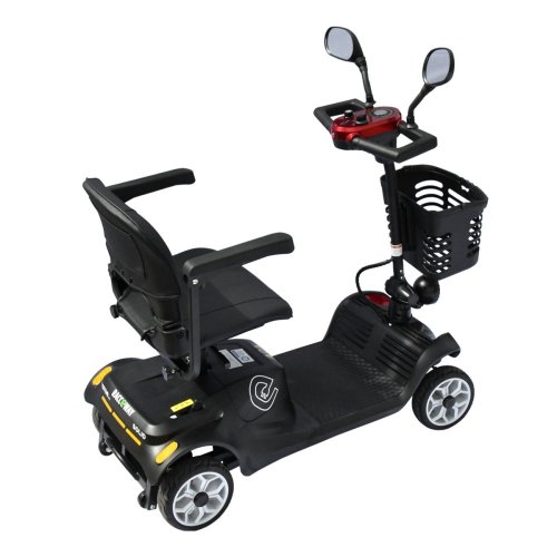 Elektrický štvorkolesový vozík RACCEWAY® SOLID, vínový