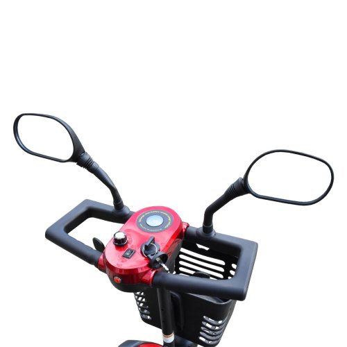 Elektrický štvorkolesový vozík RACCEWAY® SOLID, vínový