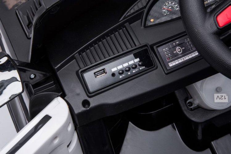 Coche de policía eléctrico para niños SUV Eljet negro, Li-Ion