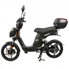 Electro scooter RACCEWAY® E-BABETA® LIMITED EDIT. incl.case and carrier,black