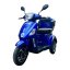 Electric three-wheel scooter RACCEWAY® VIA LITE, blue