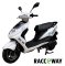 Elektroskúter RACCEWAY® CITY 21, biely + Nosič zdarma