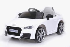 Coche eléctrico infantil Audi TT RS blanco