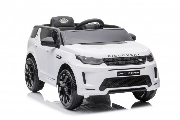 Coche eléctrico infantil Land Rover Discovery Sport blanco/blanco