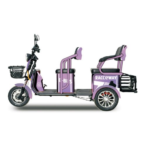 Elektrický dvojsedadlový vozík RACCEWAY® E-BUS, fialový