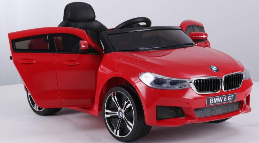 Coche eléctrico para niños BMW 6GT rojo/rojo