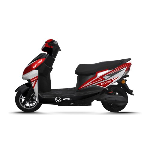 Elektroskúter RACCEWAY® CITY 45, s VP, červený