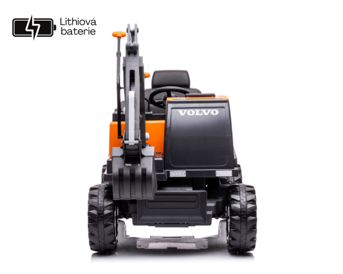 Excavadora eléctrica para niños Volvo naranja, Li-Ion