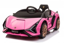 Coche eléctrico infantil Lamborghini Sian rosa