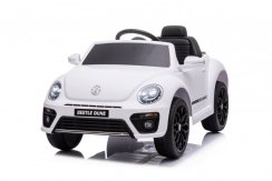 Coche eléctrico infantil Volkswagen Beetle blanco/blanco