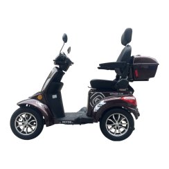 Electric four-wheel scooter RACCEWAY® STRADA LUX, coffee