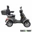 Elektrický čtyřkolový vozík RACCEWAY® STRADA ELECTRIC SCOOTER, šedý lesk