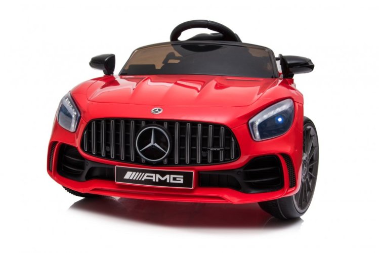 Coche eléctrico para niños Mercedes AMG GT rojo/rojo