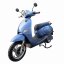 Electro scooter RACCEWAY® JLG-E-MOTO, blue