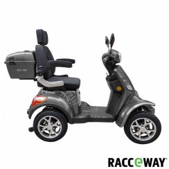 Elektrický čtyřkolový vozík RACCEWAY® STRADA ELECTRIC SCOOTER, šedý lesk