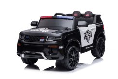 Coche de policía eléctrico para niños SUV Eljet negro, Li-Ion