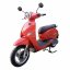 Elektroskútr RACCEWAY® JLG-E-MOTO, červený