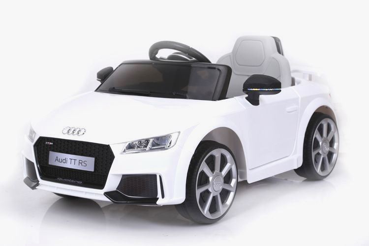 Coche eléctrico infantil Audi TT RS blanco