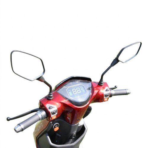 Elektroskúter RACCEWAY® E-FICHTL®, červený-lesklý, bez batérie - Batéria 48V: Bez batérie – zodpovedajúcu batériu mám, Odporúčaná nabíjačka: MOTOE-NAB-LI-6 + 118,37 EUR