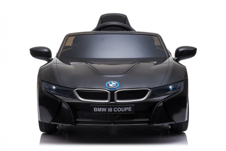 Coche eléctrico para niños BMW i8 Coupé negro/negro