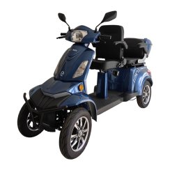 Vehículo eléctrico de cuatro ruedas RACCEWAY® STRADA LUX DUO, azul