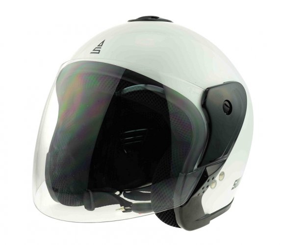 Motocycle helmet SULOV STRADA, size L, white - Color: White, Helmet size: L