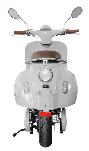 Elektroskútr  RACCEWAY® CENTURY E-RETRO, bílý-lesklý