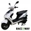 Electro scooter RACCEWAY® CITY 21, white + Rear carrier gratis