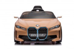 Coche eléctrico infantil BMW i4 amarillo
