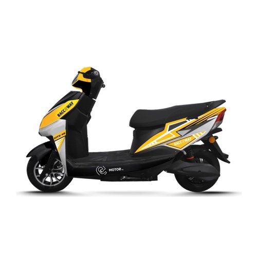 Electric scooter RACCEWAY® CITY 45, with driving licence, yellow