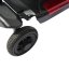 Electric four-wheeled cart RACCEWAY® FOLD, burgundy