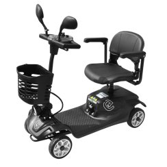 Elektrický čtyřkolový vozík RACCEWAY® SOLID, šedý