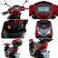 Electric scooter RACCEWAY® E-FICHTL®, red-glossy, without battery