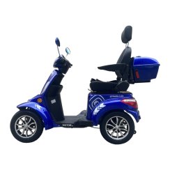 Electric four-wheel mobility scooter RACCEWAY® STRADA LUX, blue