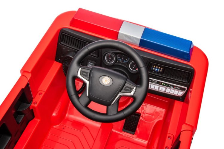 Coche eléctrico infantil bomberos Eljet rojo, Li-Ion