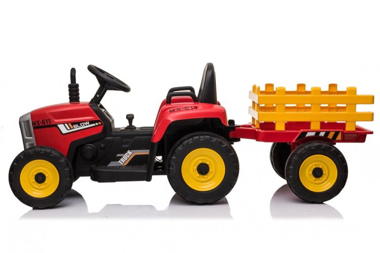 Coche eléctrico para niños Tractor Lite - rojo