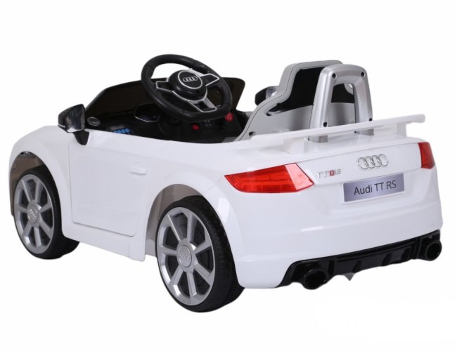 Coche eléctrico infantil Audi TT RS blanco