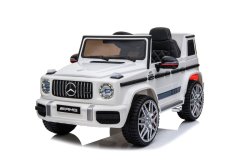 Coche eléctrico infantil Mercedes G63 AMG blanco