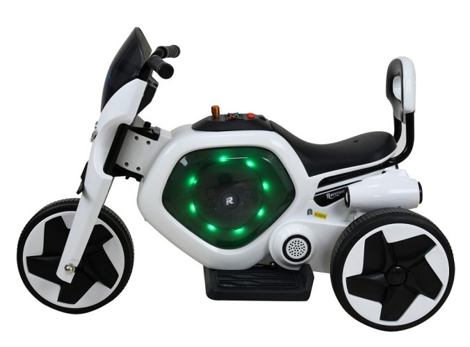 Kids electric three-wheels scooter RACCEWAY®, white