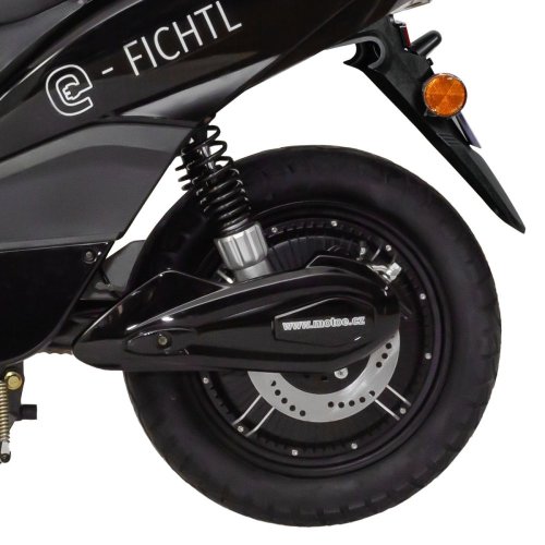 Electric scooter RACCEWAY® E-FICHTL®, white-gloss, without battery