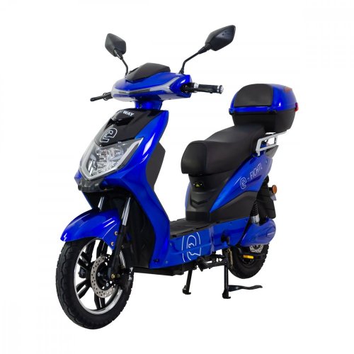Electric scooter RACCEWAY® E-FICHTL®, glossy blue with 20Ah battery